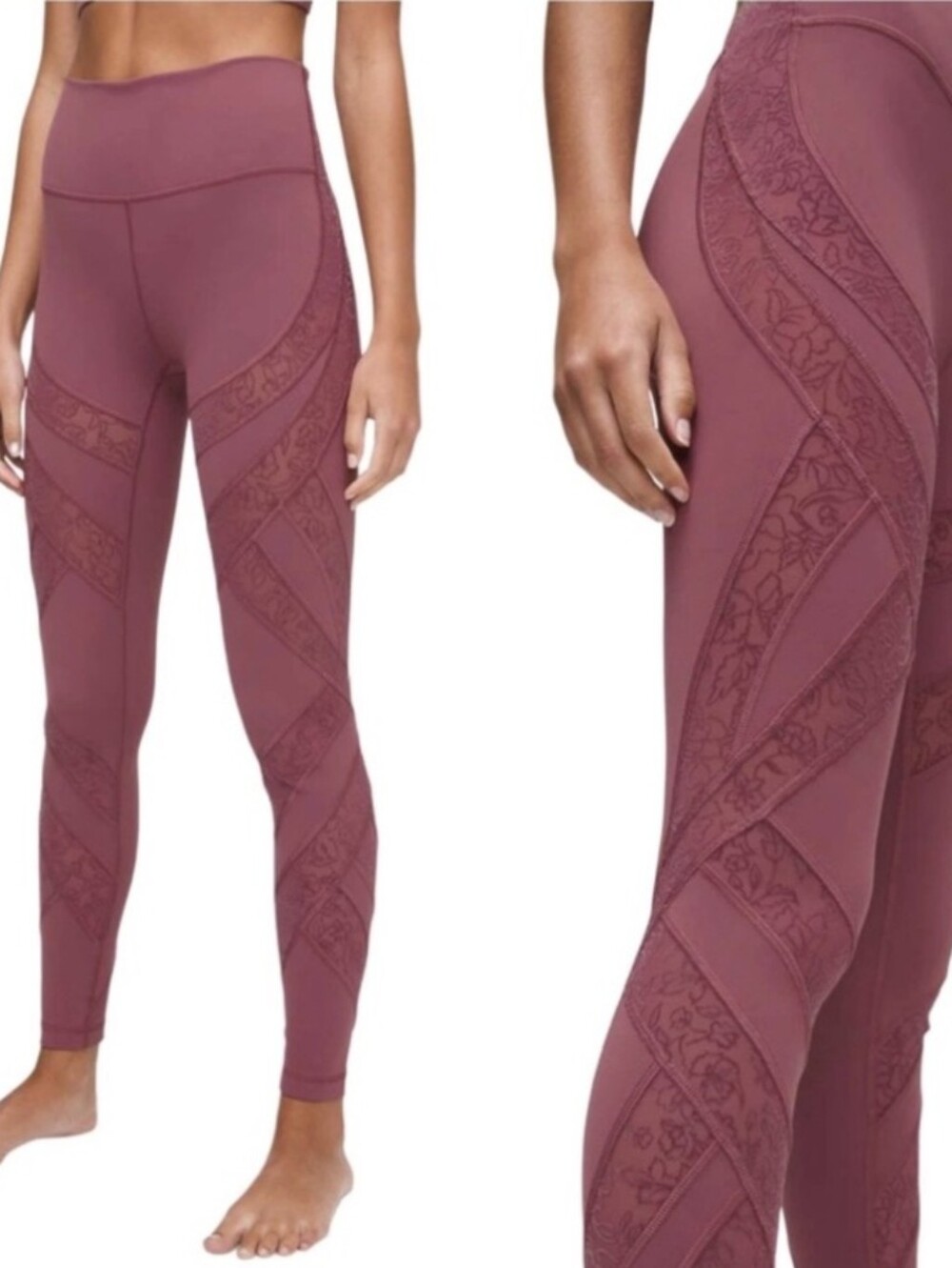 Lululemon Lace Panel Leggings